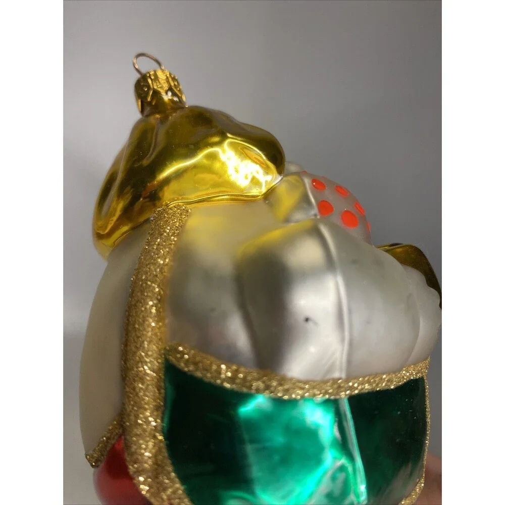 Kurt S Adler Polonaise Christmas Ornament Clown Musician Playing Accordion